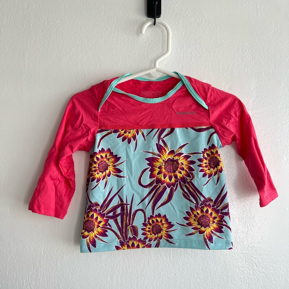Patagonia baby swim rash guard 3-6m